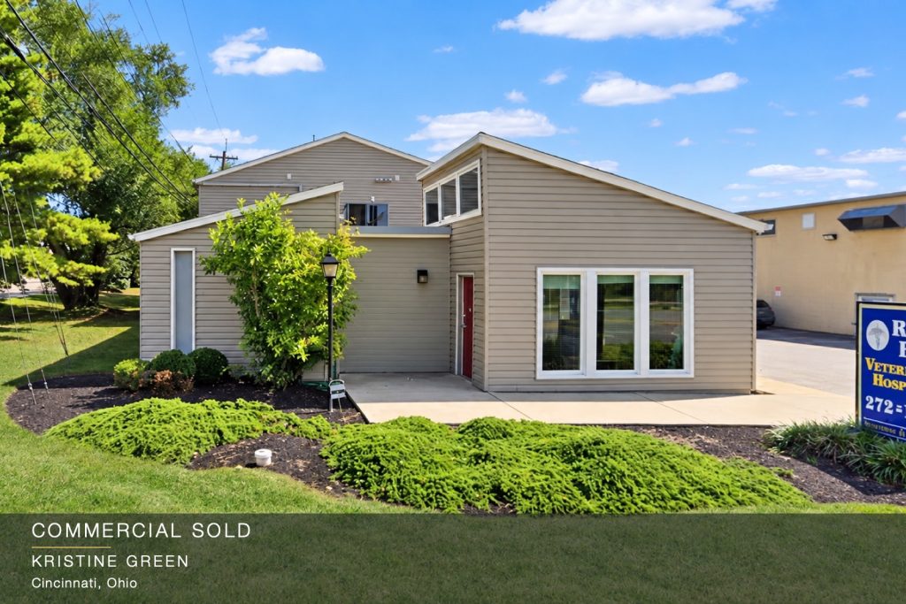 Sold veterinary hospital building in Cincinnati, Ohio — seller represented by Kristine Green, Coldwell Banker Realty