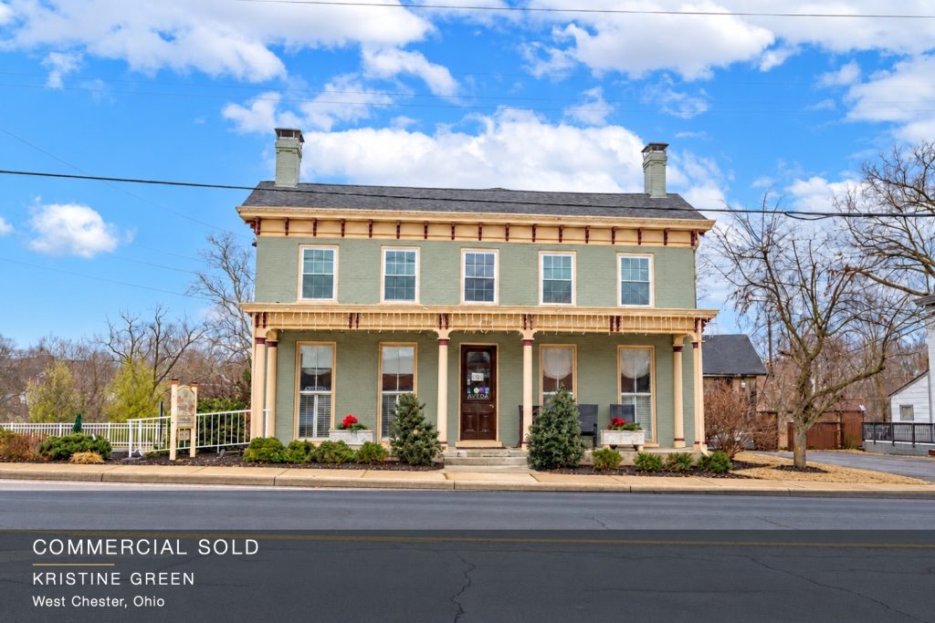 Sold historic two-story commercial building in West Chester, Ohio — seller represented by Kristine Green, Coldwell Banker Realty